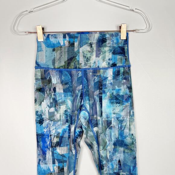Lululemon Womens Size 4 Wunder Under Hi-Rise 7/8 Tight 25" Sun Dazed Multi Blue - Picture 3 of 11